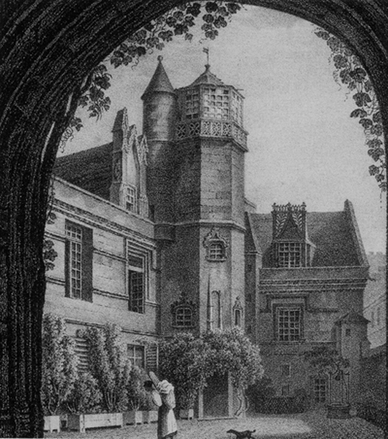 Engraving of Hôtel de Cluny