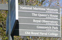 Signpost in Greenwich