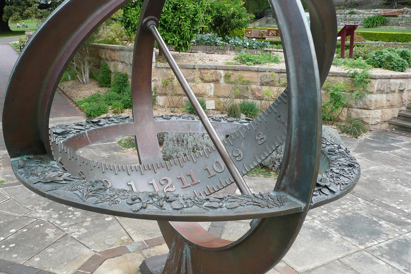 Sundial in Botanic Garden, Sydney